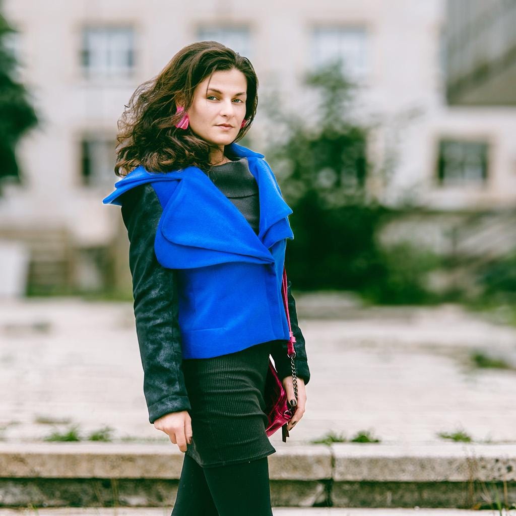 Wool Blend Coat for Women, Handmade Designer Coat, Custom Tailored Jacket, Stylish Winter Coat