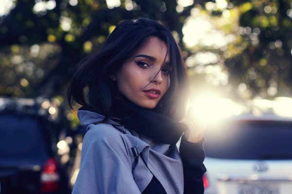 Long gray black sweatshirt / bolero