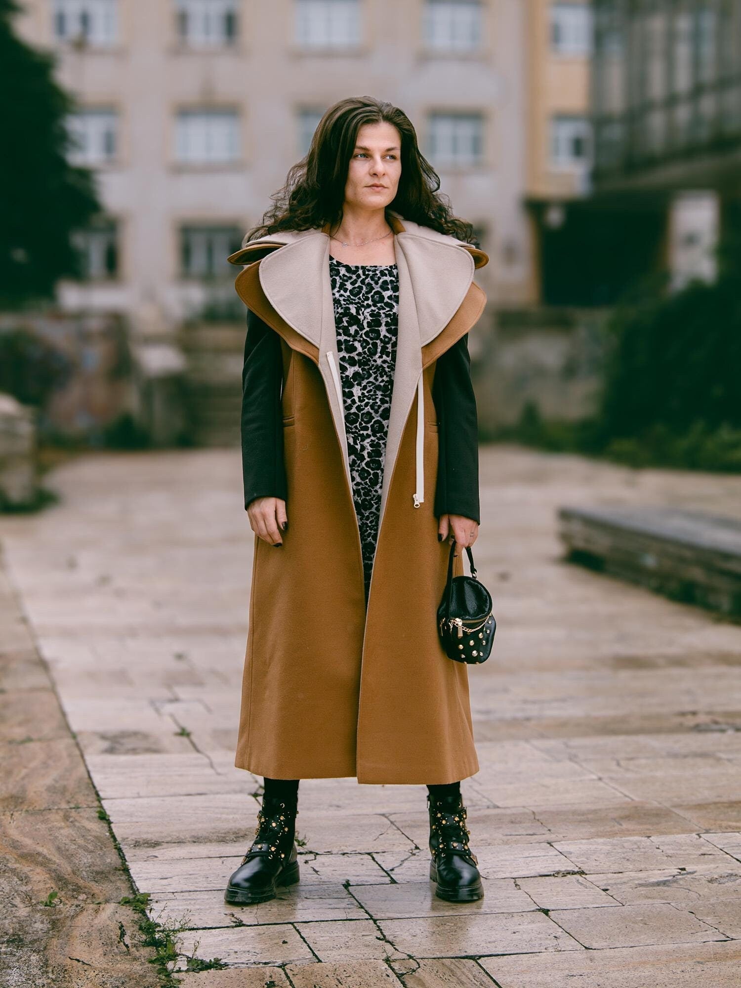 Camel Wool Coat – Elegant, Warm coat , and Handmade long coat, tailored elegant, Tailored coat