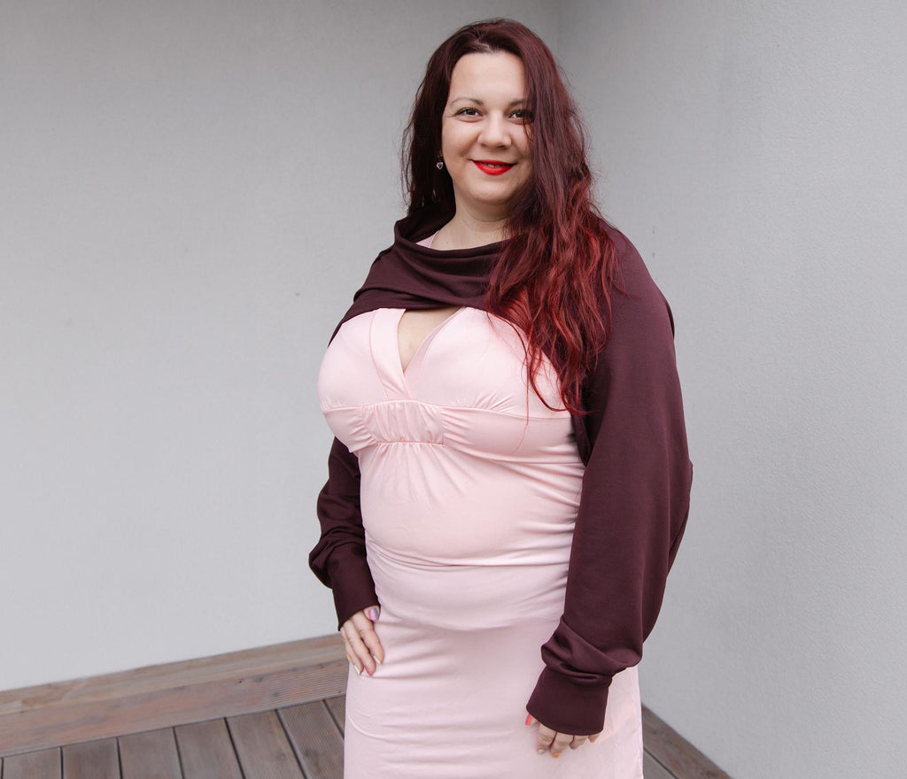 Burgundy Plus Size Bolero, Tailor Made Shrug, Long Sleeve Bolero Jacket, Asymmetrical Wine Red Shrug, Handmade Oversized Bolero