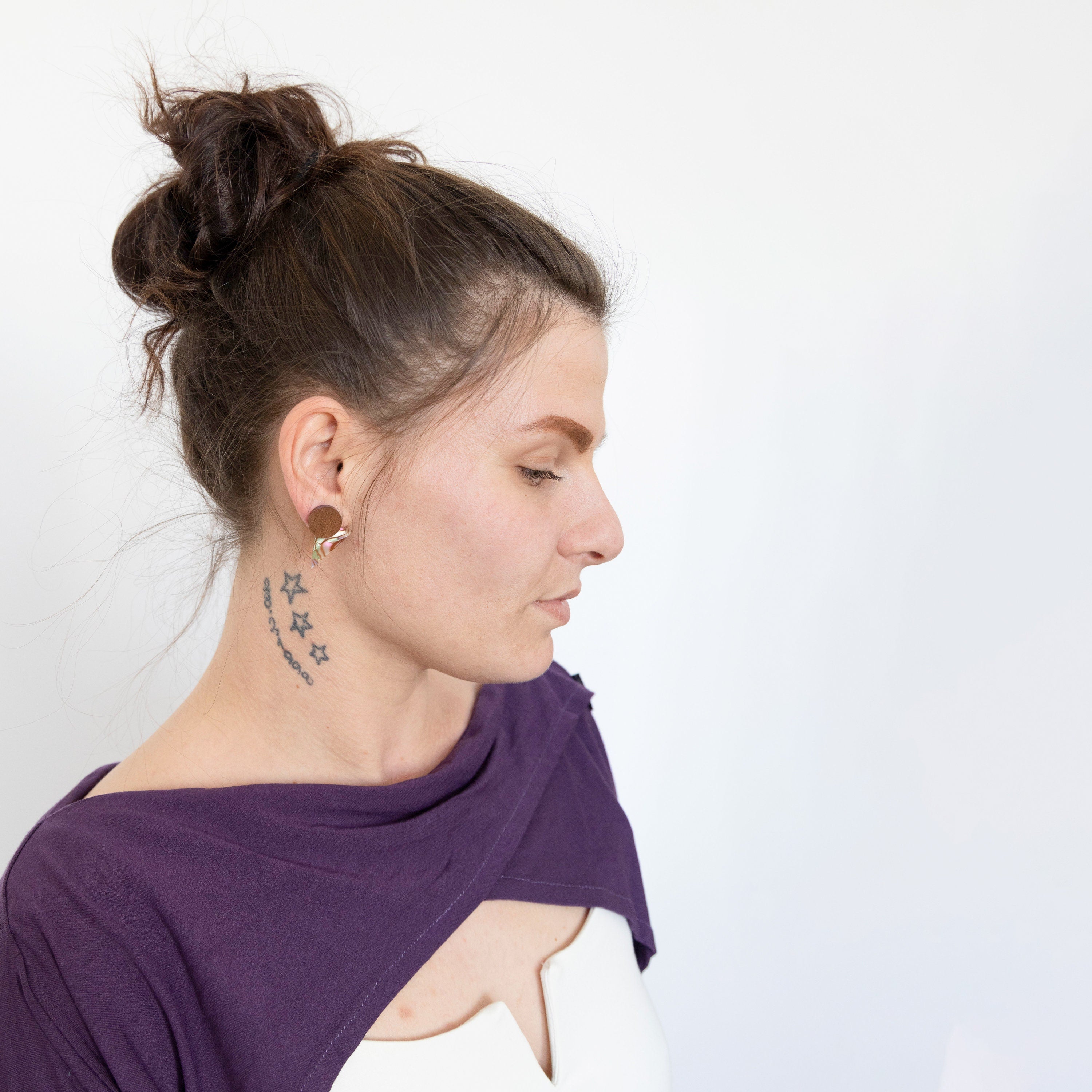 Purple symmetrical bolero