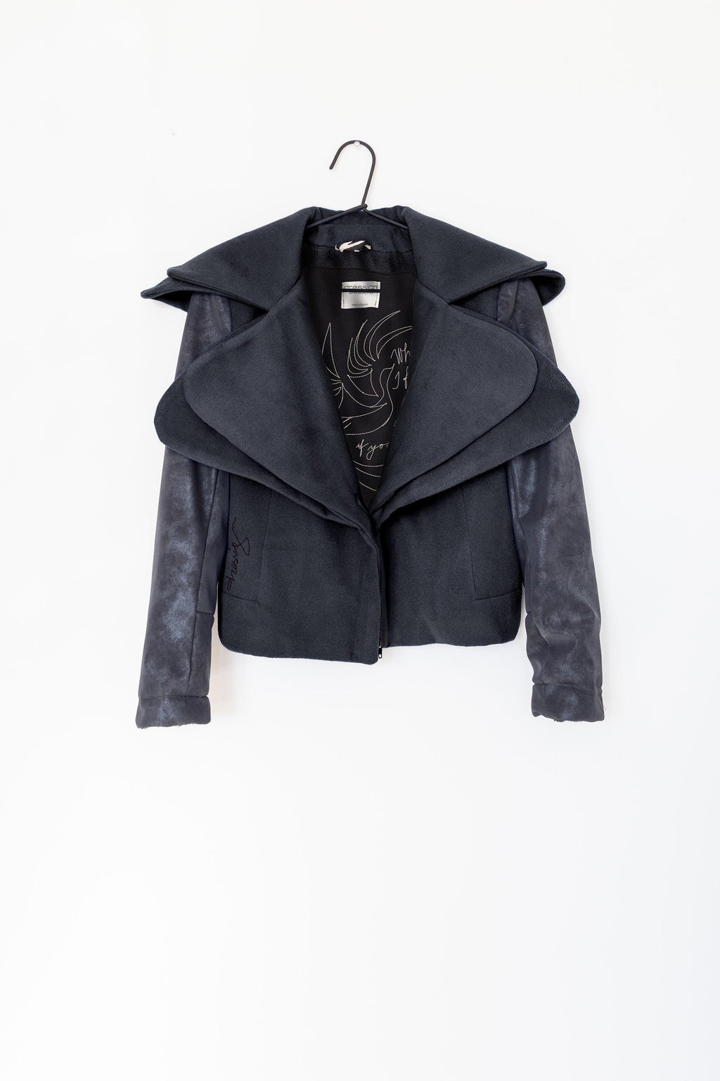 Wool Blend Coat for Women, Handmade Designer Coat, Custom Tailored Jacket, Stylish Winter Coat, Blue coat