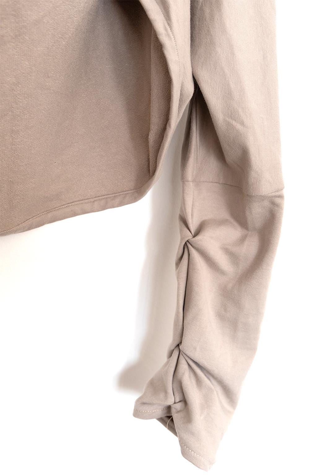 Beige Hooded Bolero Shrug – Unique, Versatile, and Handmade Hoodie