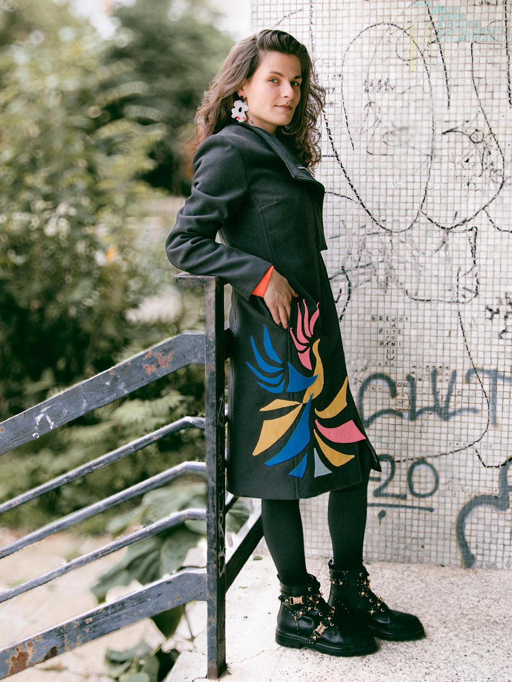 Black Wool Coat FENIX – A Statement of Power, Elegance, and Individuality, Modern black wool coat, Plus size coat, Extravagant coat,